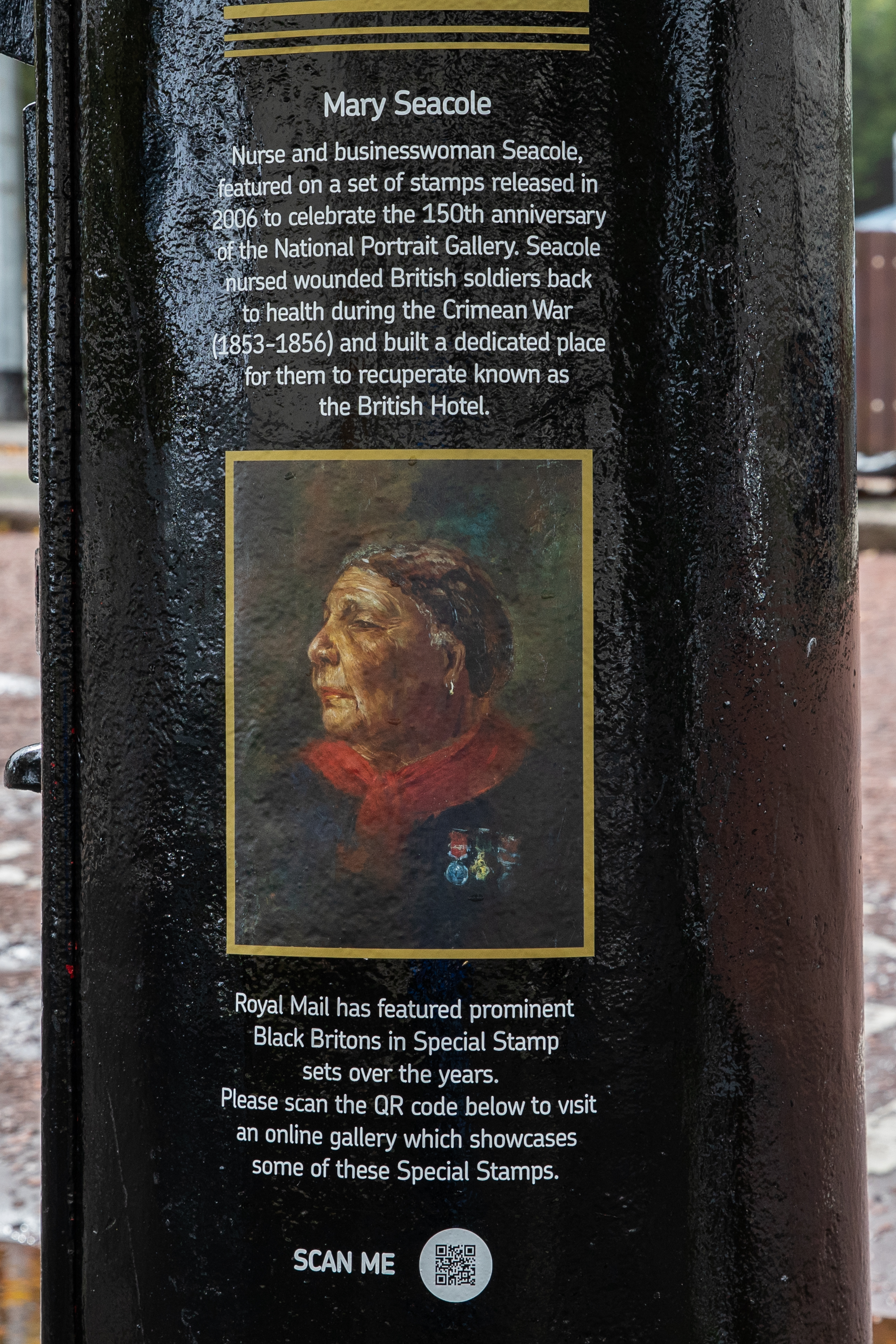 Royal Mail paints postbox black in Cardiff