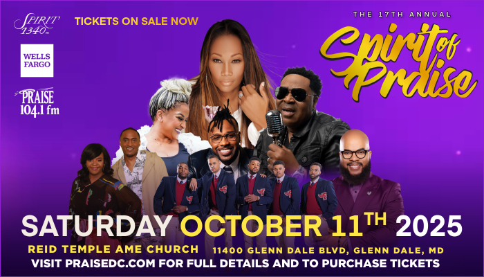 17th Annual Spirit of Praise with White Wells Fargo Logo